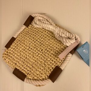 KISS SEA Woven Straw Rope Crossbody Bag NWT Coastal Beach Resort